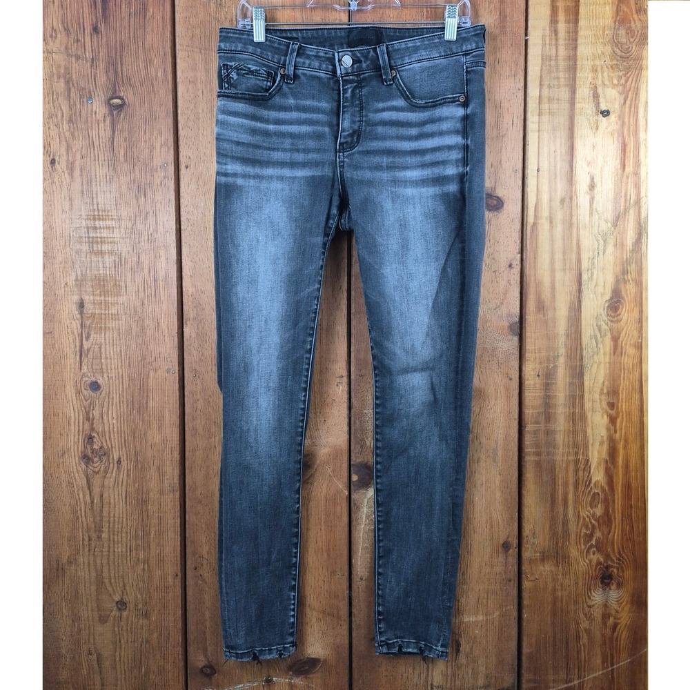 Buckle Black Fit No 53 Skinny Jeans Grey Dark Wash Raw Hem 29x30